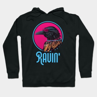 Raving Raven Wingspan Bird Watching Hoodie